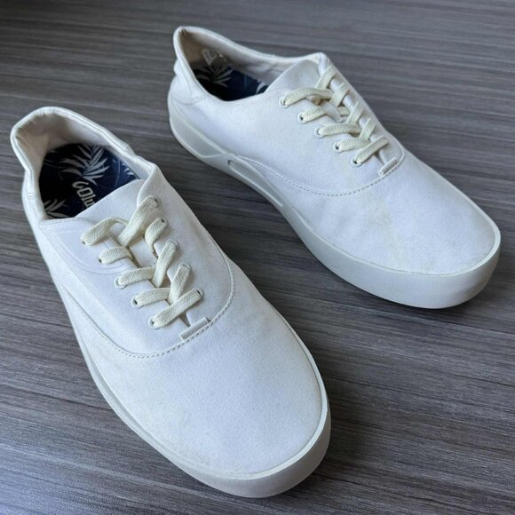 OluKai Tradewind Men's Lightweight Sneakers Size 11 $100 in Off White - Picture 2 of 14